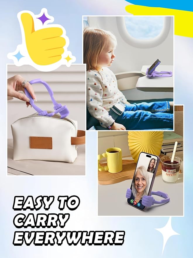 Graduation Gifts for Girls Boys Cell Phone Holder: Funny Gifts for Teens Teenager Tween Women Kids Adults Thumb Up Cell Phone Stand Stand Stocking Stuffers Birthday Gadget Gift Trendy Stuff Ideas