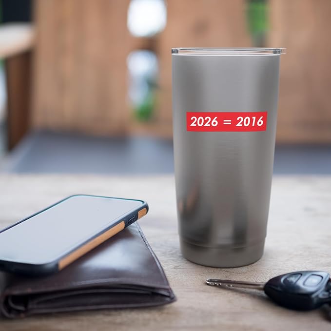 2026 Equals 2016 Funny Gen Z Nostalgia Teen Escapism Tween Stainless Steel Insulated Tumbler