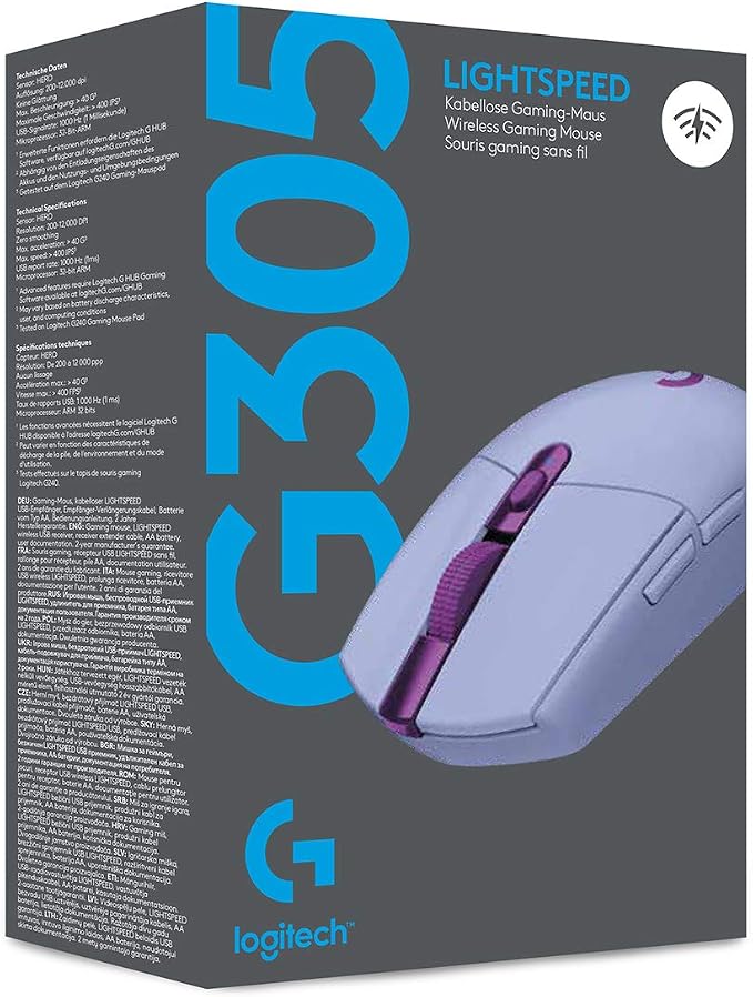 Logitech G305 Lightspeed Wireless Gaming Mouse - Lilac