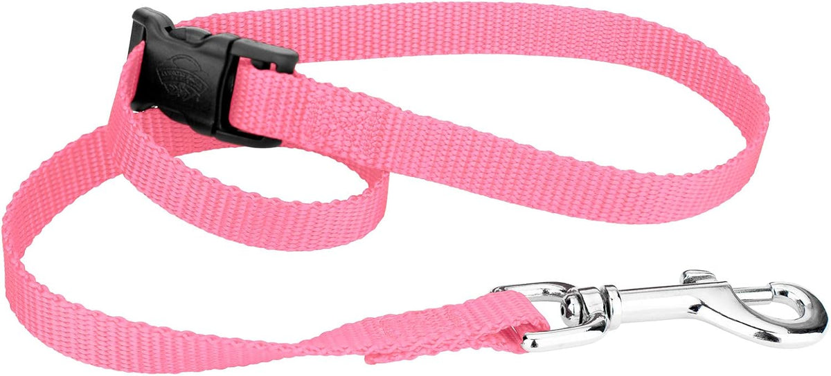 Country Brook Petz - Pink Nylon Grooming Loop with Quick Release Buckle with 9 Vibrant Colors (5/8 Inch)