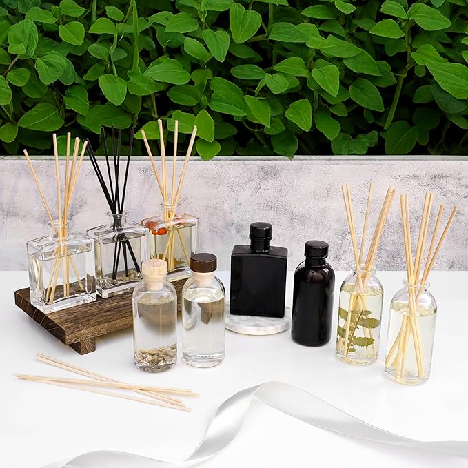 Urban Naturals Spring Clean Reed Diffuser Oil Refill Kit | Fresh, Crisp Fragrance of Lemon, Leafy Greens & Lavender | Essential Oil Room Scent Replacement Liquid with Reed Sticks | Made in the USA