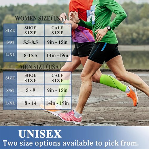 CHARMKING Compression Socks - 15-20 mmHg Circulation Support for Athletic Running & Cycling (3 Pairs)