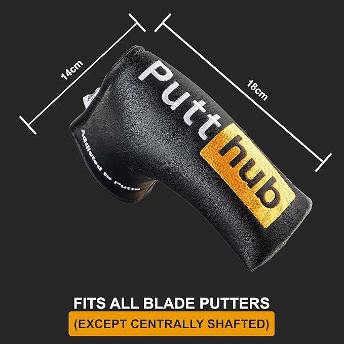 Shanker Golf Funny Putter Cover - PuttHub Mallet or Blade Style Cover - Perfect Joke Gift for Golfer - Funny Novelty Golf Gift Idea