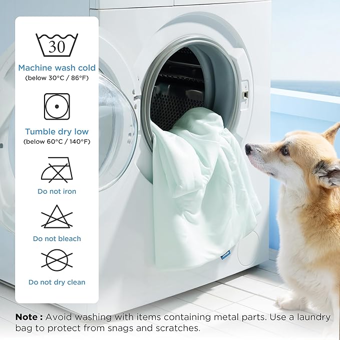 Bedsure Cooling Blanket for Bed with Breathable Air-Core Fill Q-MAX>0.4 - Lightweight Pet Cat Throw Cold Blanket Washable for Summer,Soft Dog Cooling Mat for Couch, Pale Jade, 60x80