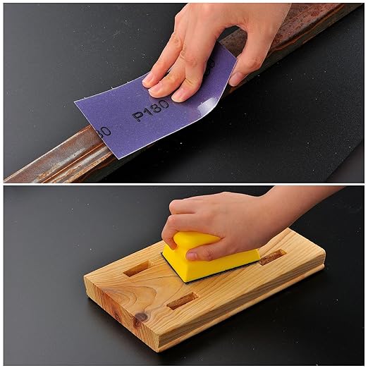 MAXMAN 40 Grit Sandpaper Roll, PSA Purple Film Ceramic Longboard Sand Paper, 2-3/4" Wide Continuous 20 Yard Long Continuous Roll, Self Adhesive Stickyback for Auto, Wood, Metal, Hand Sanding Blocks