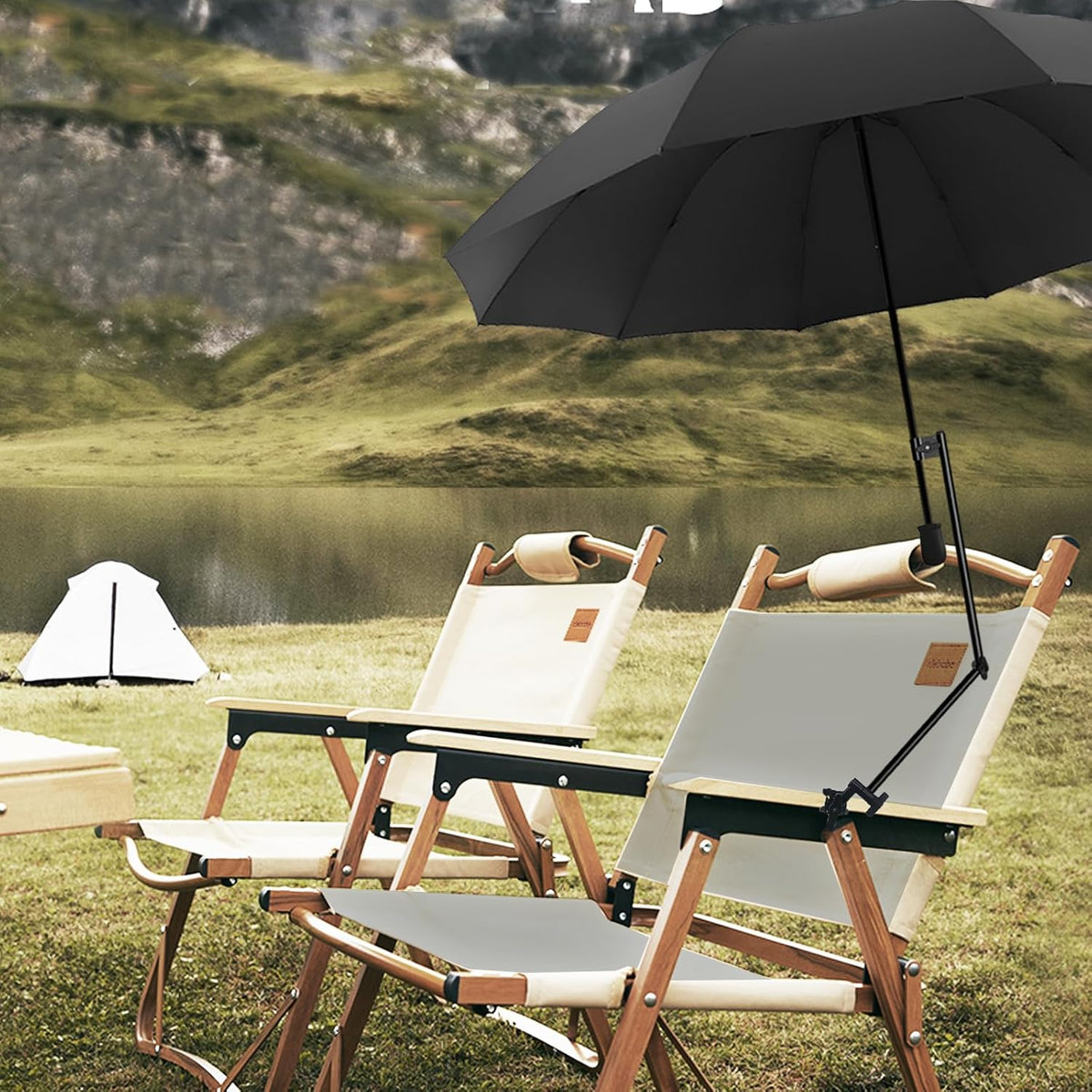 XLINGZA Beach Umbrella - UPF 50+ Protection with Adjustable Universal Clamp