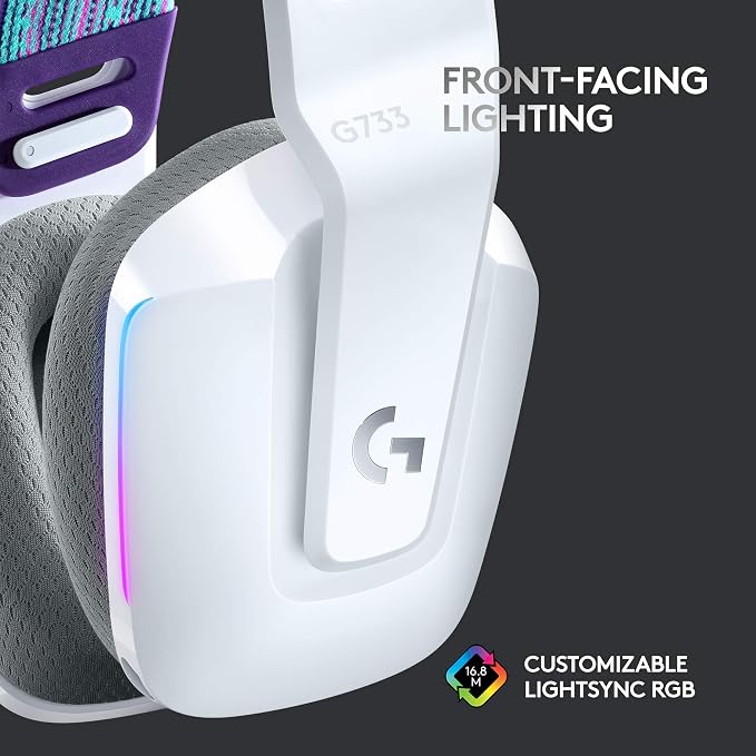 Logitech G502 X Lightspeed Wireless Gaming Mouse + G733 Lightspeed Wireless Gaming Headset - White