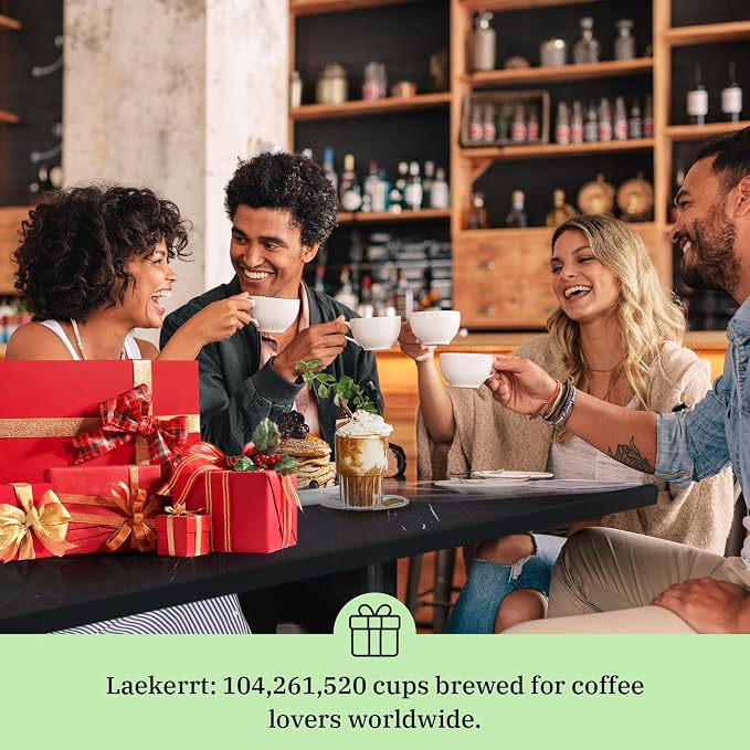 Laekerrt Espresso Machine 20 Bar Espresso Maker CMEP01 with Milk Frother Steam Wand, Professional Expresso Machine for Cappuccino and Latte (Stainless Steel, Green) Gift for Dad, Father, Coffee Lovers