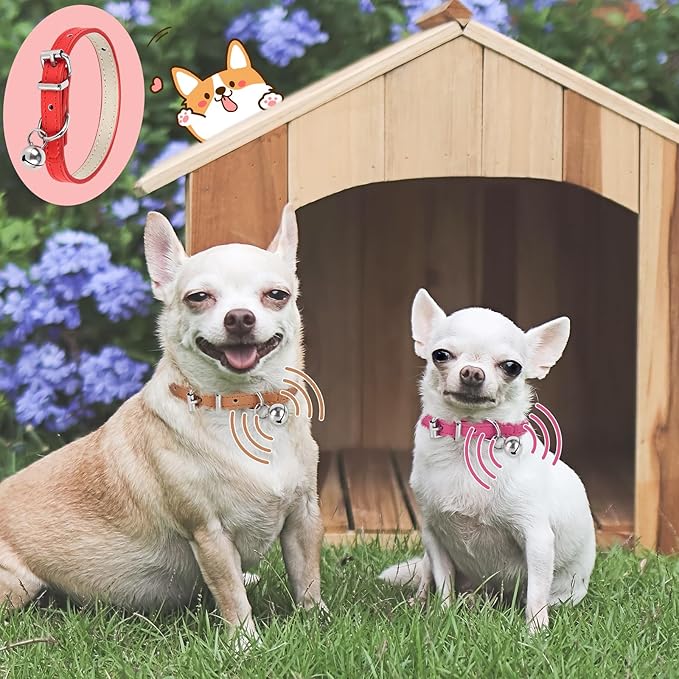 XXS Dog Collar for Teacup Adjustable Teacup Dog Collar for Small Medium Large Dogs 3/8 inch Width (Dark Blue, XXS)