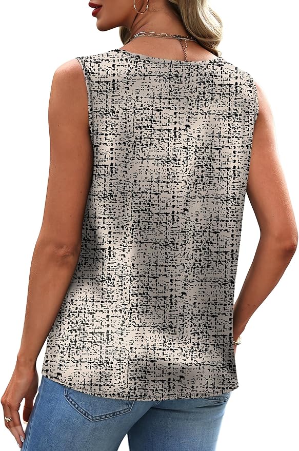 Sipaya Silk Satin Tank Tops for Women V Neck Summer Tops Sleeveless Camisole Business Casual Outfits Work Blouses