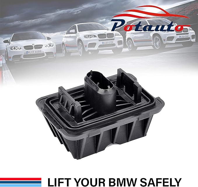 Potauto Upgraded 51717237195 Car Jack Lift Pad Puck Support Compatible with BMW 1 3 5 6 7 X1 M3 M5 M6 Series (Qty 1, 51717237195)