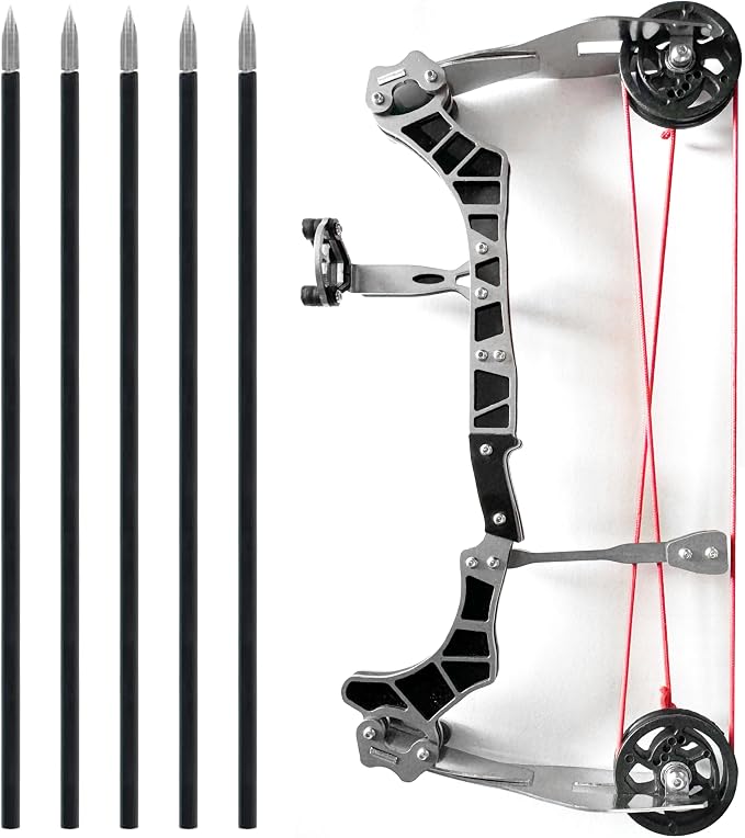 Archery Bow Set Left and Right Hand Compound Bow Hunting Bow Metal Material Catapult RH/LH for Practice Archery