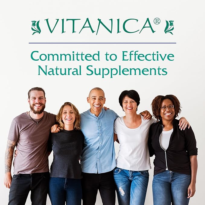 Vitanica Quick Calm Tonic - Stress Support Supplement - Herbal Supplement with Lavender, Valerian Root, Kava Root & Passionflower Herb - BlackBerry Vanilla - Pro Logo - 4 Fl Oz (118 mL)