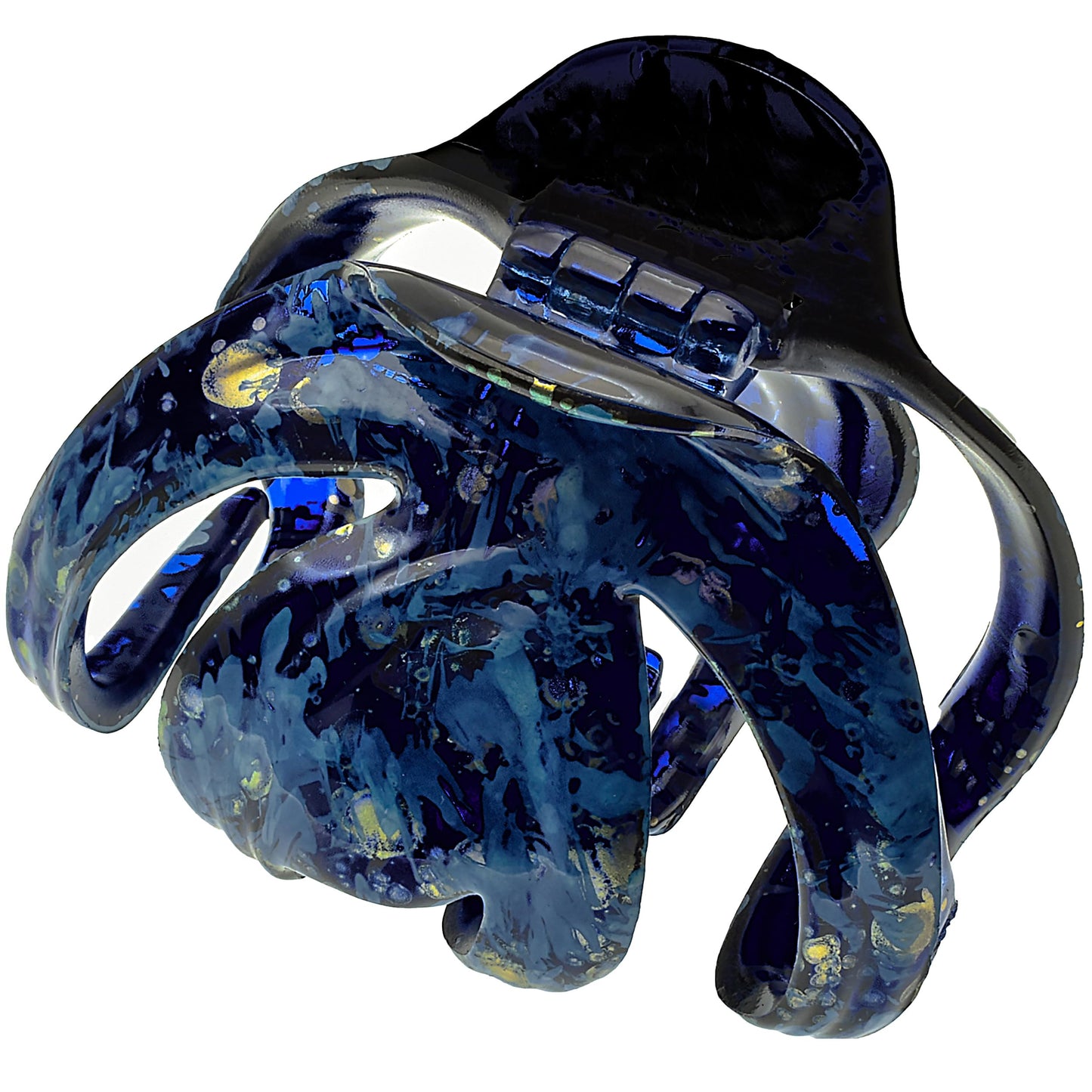 Camila Paris French Octopus Hair Clip, Blue, 2.5 Inch - Ideal For Thick, Curly, Wavy Hair, Women And Girls, Strong Hold, No Slip