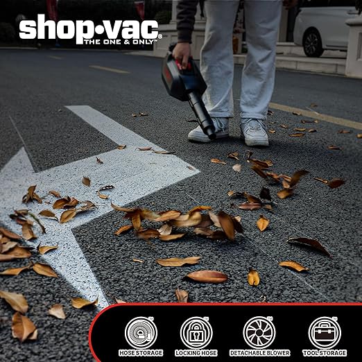 Shop-Vac 20V Cordless Wet/Dry Vacuum, 3-in-1 Portable Shop Vacuum Cleaner, Detachable Blower, Battery and Charger Included, Ideal for Jobsite, Garage, Car & Workshop