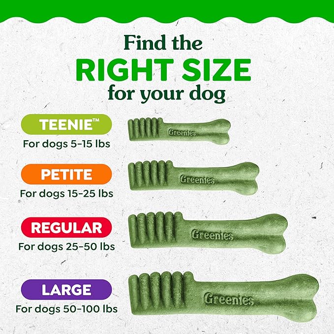 Greenies Veterinarian-Recommended Adult Natural Dental Dog Treats Petite Size, Fresh Flavor, 12 oz. Pack, 20 Count