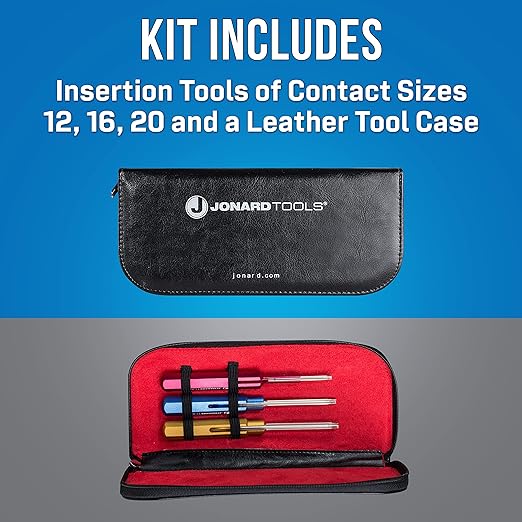 Jonard Tools KA-260 3 Piece Insertion Tool Kit with Leather Case