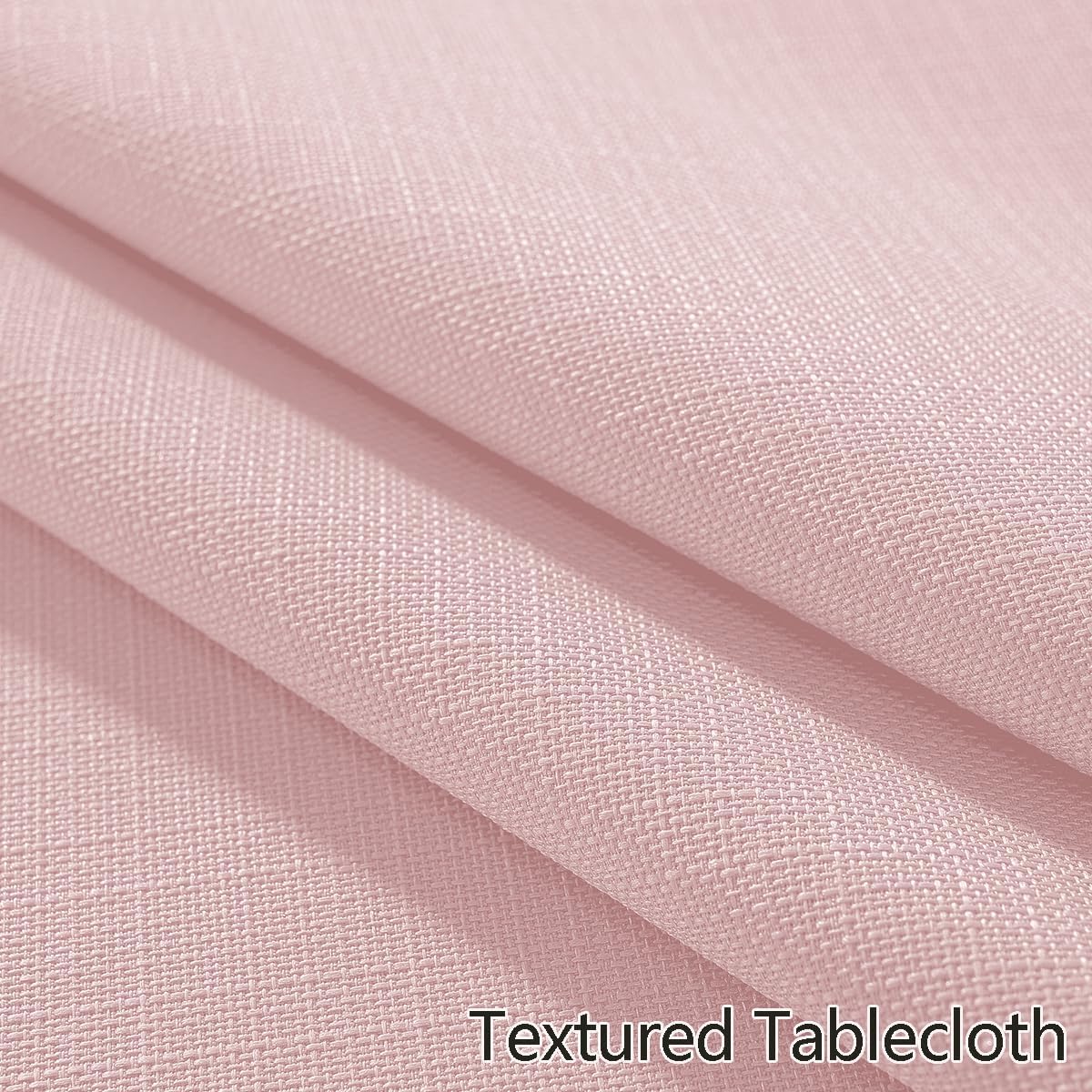 Pink Textured Tablecloth Rectangular 60 x 84 Inch