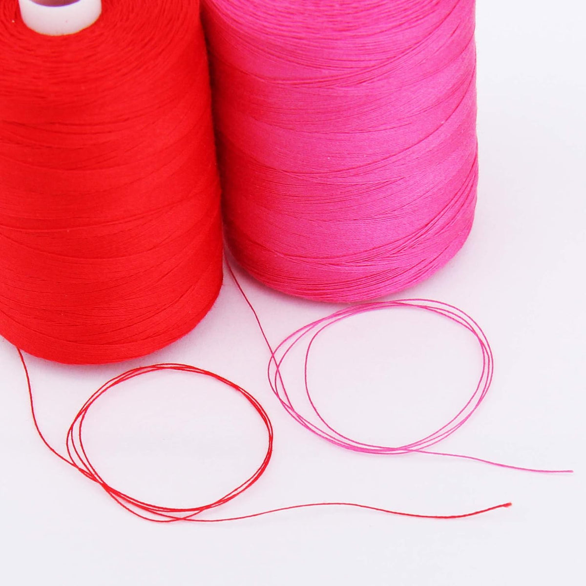 Cotton Quilting Thread, 1000M 50/3, Pale Pink 201 | Long staple cotton thread for quilting, sewing and serging. Low-lint, smooth thread for clean stitches and strong seams.