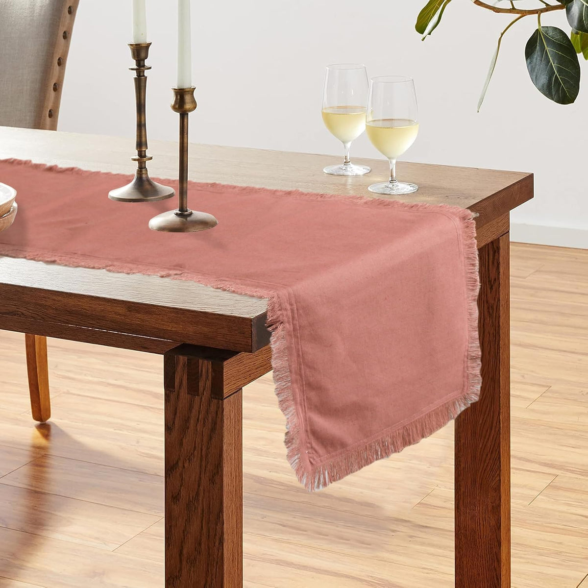 Natural Cotton-Linen Table Runner