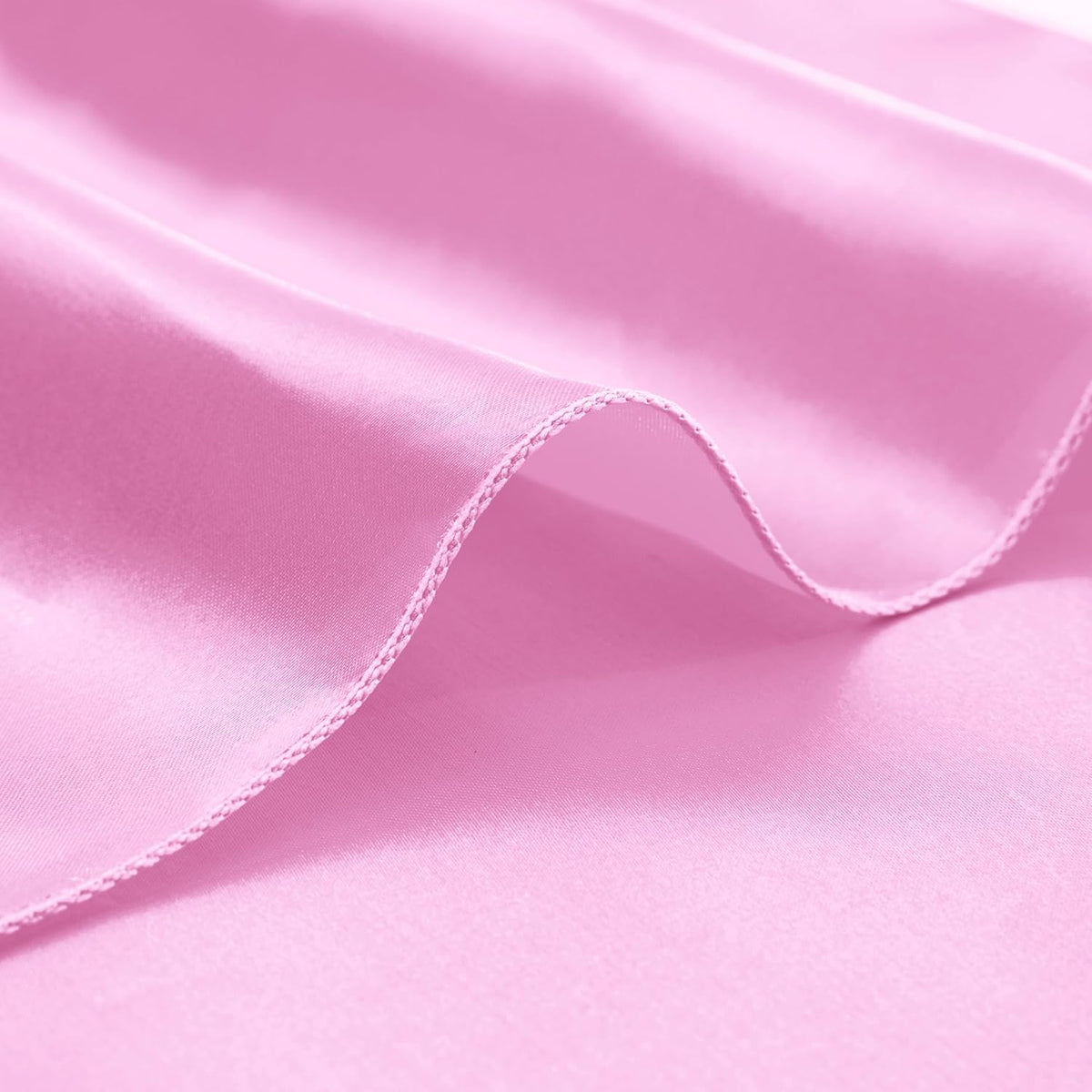 Aormenzy 25 Pack Light Pink Satin Napkins 12 x 12 Silky Napkins, Party Cloth Napkins Square Satin Napkins,Dining Table Napkins Soft Cloth Napkins for Wedding,Banquet,Party Decoration