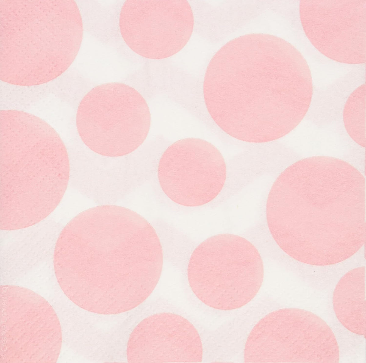 Pastel Pink Chevrons and Dots Printed Beverage Napkins (16 ct)