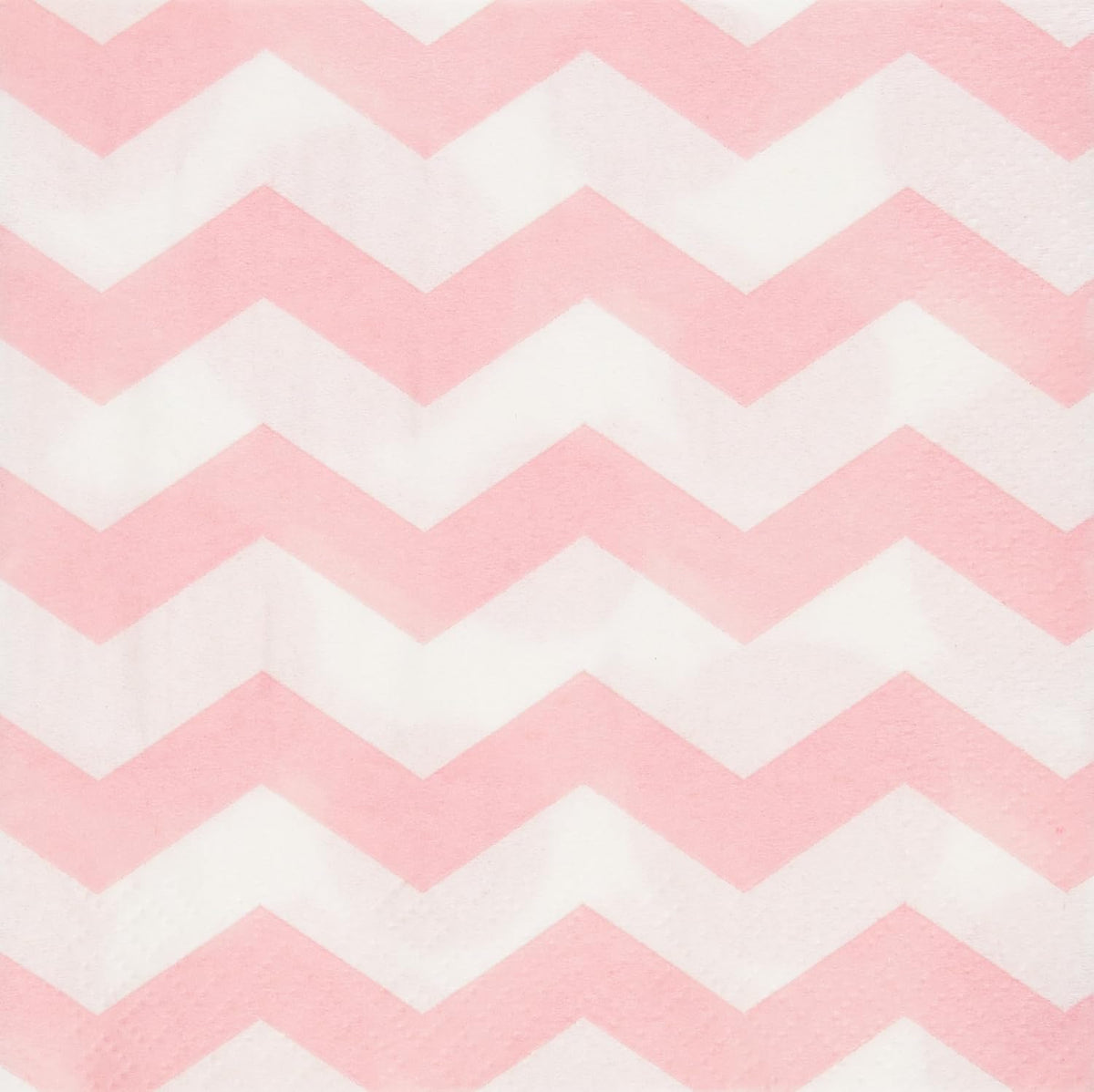 Pastel Pink Chevrons and Dots Printed Beverage Napkins (16 ct)