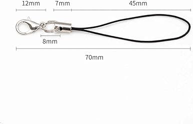 20Pcs Mobile Phone Rope Strap Charm Lariat Lanyard Phone Charms with Lobster Clasp Cords for Cellphone/USB Drive/Keychain/DIY Jewelry Accessories