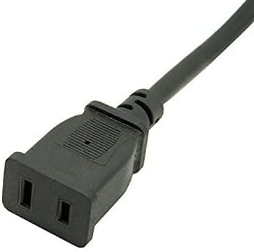Toptekits (5ft/1.5m) USA Outlet Saver Power Extension Cord Cable 125V 15A 2-Prong 2 Outlets for NEMA 5-15P to NEMA 5-15R