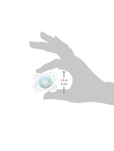 MAM Original Start Matte Baby Pacifiers, Binky for 0-3 Months, BPA-Free Silicone Nipple, Easy to Clean, Best for Newborn Babies, Developed with Medical Experts, 2 Count Binkies with Sterilizer Case