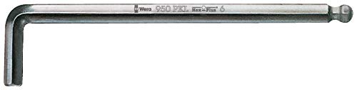 Wera 05073391001 950/9 Hex-Plus 1 SB L-key set, metric, chrome-plated, 9 pieces