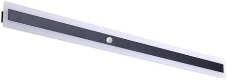 Modern LED Indoor Wall Light with Motion Sensor, Rectangle Aluminum Sconce Fixture, 3000K/4500K/6000K Adjustable for Cabinet, Wardrobe, Office, Bedroom, Corridor