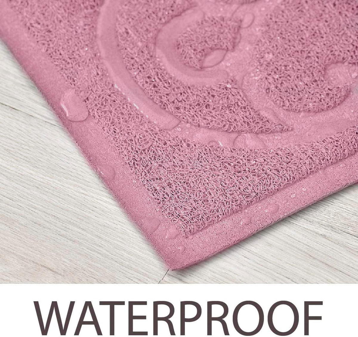 PetLike Cat Litter Box Mat, Thick Kitty Litter Trapping Mat, Durable,Waterproof &Washable with Non-Slip Backing, Soft on Kitty Paws and Easy to Clean, BPA Free