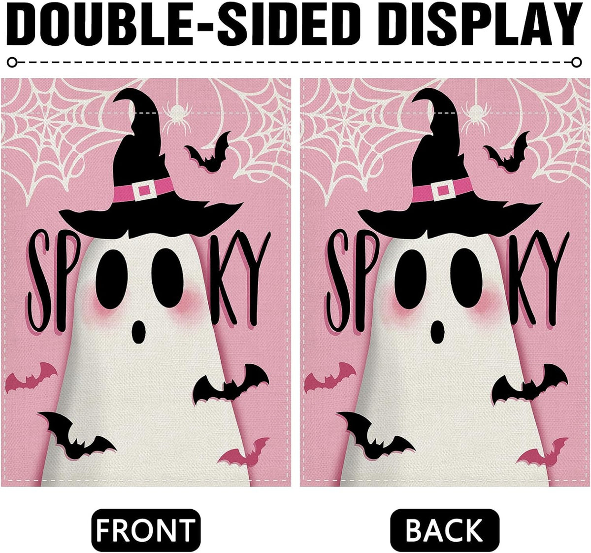 Halloween Spooky Cute Ghost Decorative Garden Flag