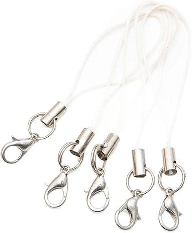 20Pcs Mobile Phone Rope Strap Charm Lariat Lanyard Phone Charms with Lobster Clasp Cords for Cellphone/USB Drive/Keychain/DIY Jewelry Accessories