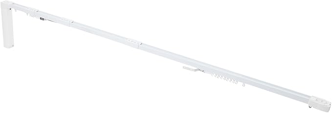 Smart Curtains System, Motorized Curtain Track 47-244 inch Adjustable Length, Motorized Rod with Remote Control, Ceiling and Wall Mount, Automated Curtain Track System (85-204.7in)