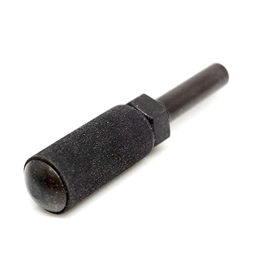 Benchmark Abrasives 1/2" x 1" Rubber Expanding Drum Sander with 1/4" Mandrel, Spiral Bands Rotary Sander Attachment for Drill & Die Grinder, Metal Polishing Sanding Shaping - Sanders for Woodworking