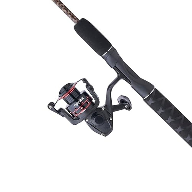 Ugly Stik GX2 Spinning Reel and 6' Fishing Rod Combo, 2-Piece, Graphite and Fiberglass Rod with Clear Tip Design