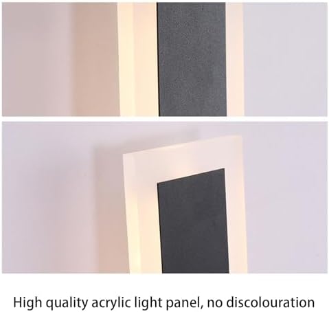 Modern LED Motion Sensor Wall Light - Rectangle Aluminum Sconce, 3000K/4500K/6000K Adjustable Brightness, Ideal for Cabinet, Wardrobe, Office, Bedroom, Corridor Lighting.