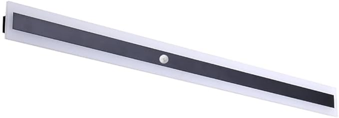 Minimalist Linear LED Motion Sensor Wall Sconce, Human Body Activated Long Strip s - Indoor Bedside Lamps for Hallway, Bedroom, Indoor Lighting Fixture