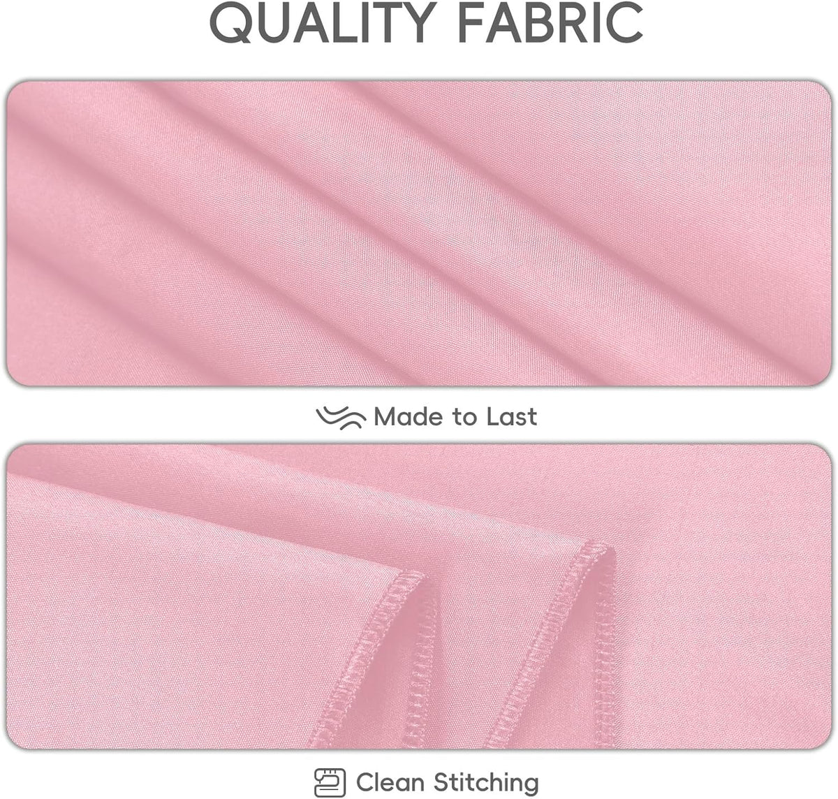 8 Pack Pink Round Tablecloth 90 Inch