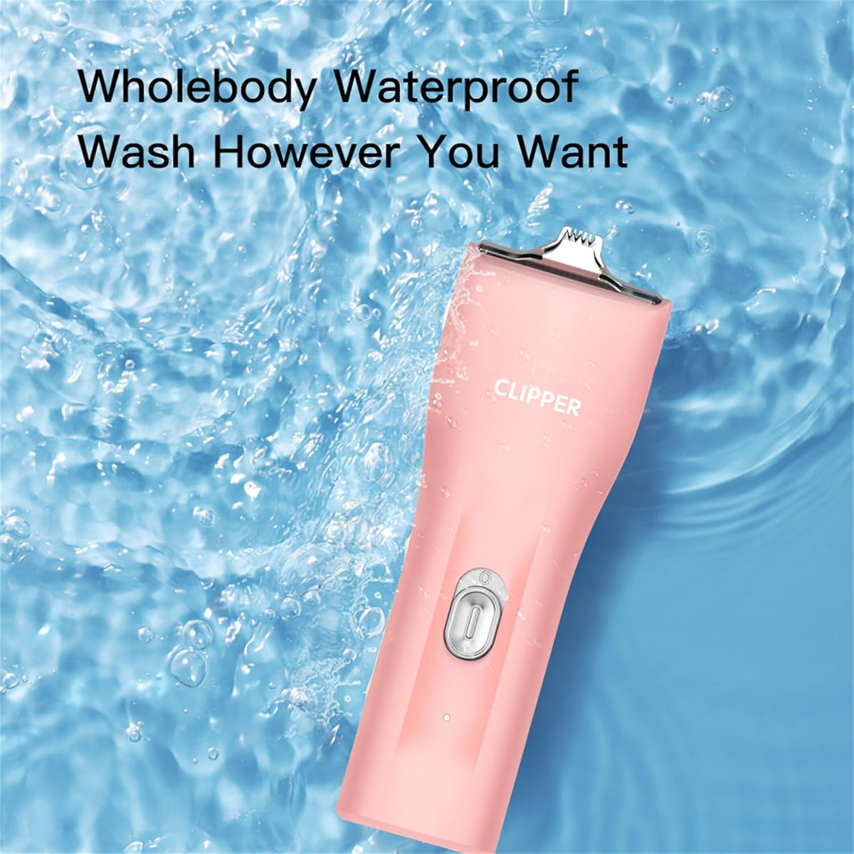 2 in 1 Prowerful Home Professional Dog Grooming Kit Clipper Low Noise USB Rechargeable Gifts for Dog Cat Pink,MTS006