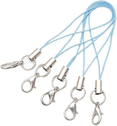 20Pcs Mobile Phone Rope Strap Charm Lariat Lanyard Phone Charms with Lobster Clasp Cords for Cellphone/USB Drive/Keychain/DIY Jewelry Accessories