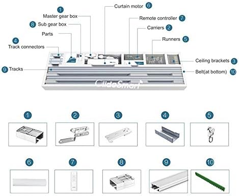 DIY Wifi Smart Automatic Curtain Motor Track System,Automatic curtains motor,automatic blinds tracks, length can be custom (4.2m)