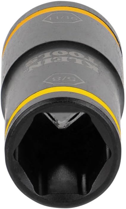 Klein Tools Impact Driver Flip Socket, 11/16- and 5/8-Inch Sizes, Use with Klein Tools Compact Impact Wrenches BAT20CW, BAT20CW1