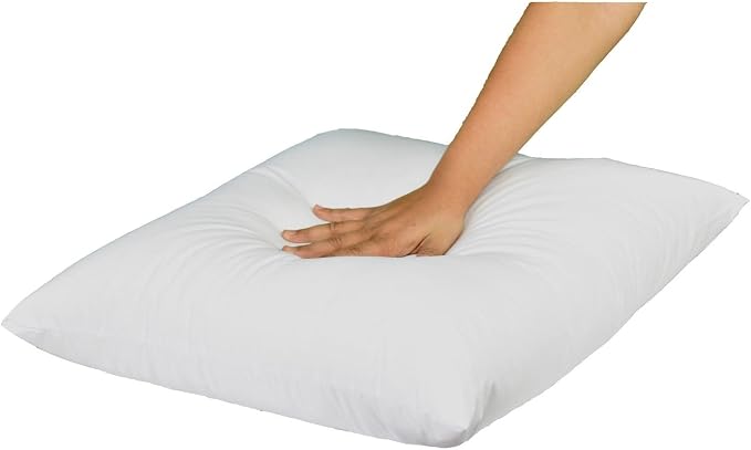 MoonRest Square Pillow Form Insert Hypoallergenic Sham Stuffer, 100% Polyester Microfiber Fill, Lined with Woven Cotton Blend Cover for Decorative Pillow Couch Sofa Bed Cushions 22 X 22