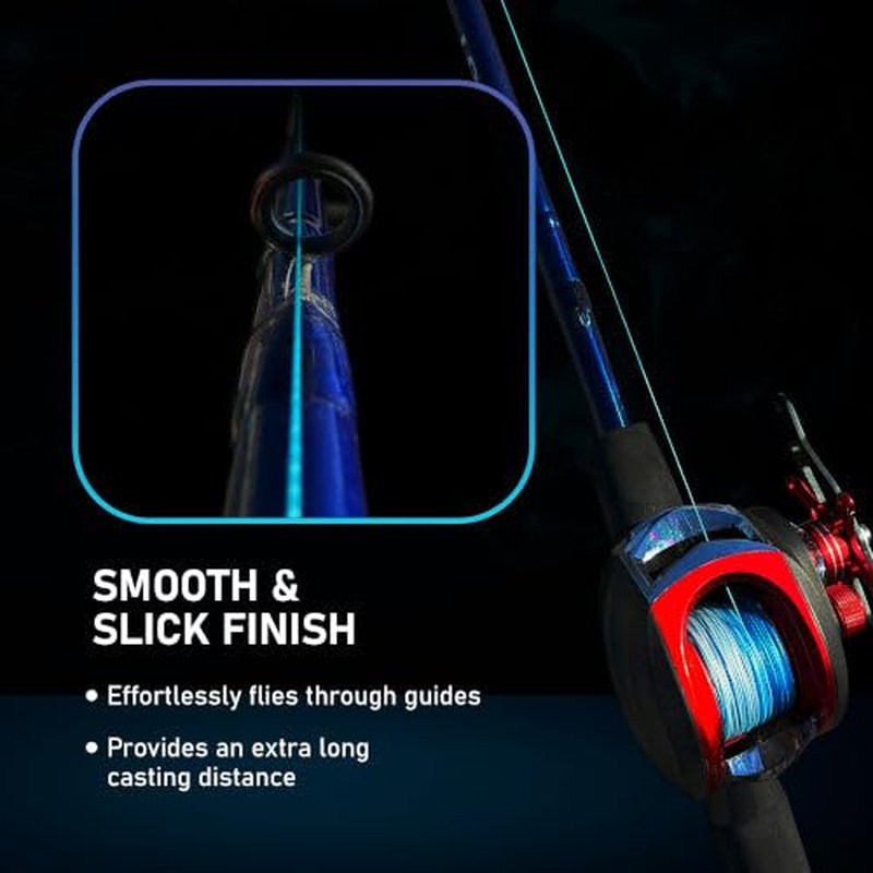 Reaction Tackle Braided Fishing Line Sea Blue 25LB 1000yd
