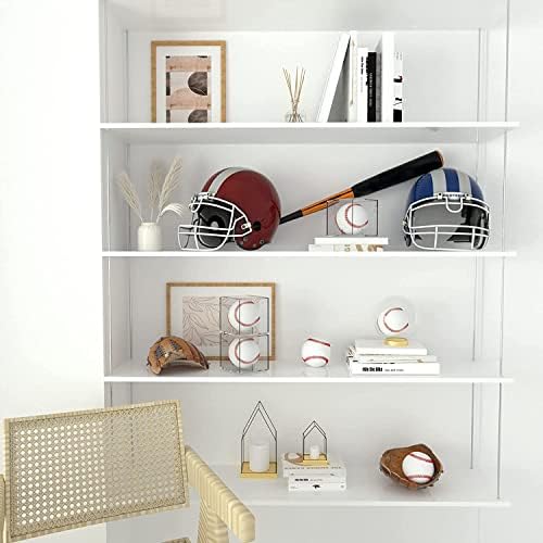 Skiennix 12 Pack Acrylic Display Boxes - UV Protected Clear Cases for Baseball Memorabilia & Autograph Balls