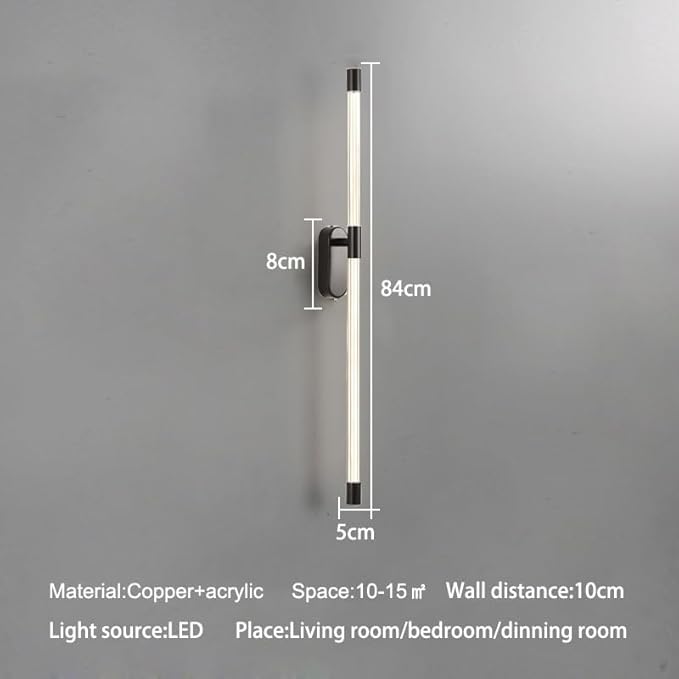 Modern Minimalist Nordic Line Wall Lamp Living Room Tv Decoration Study Led Indoor Lighting