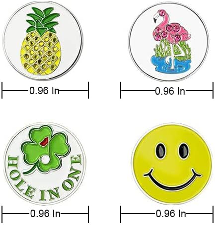 Golf Ball Markers Assorted Patterns Value Pack of 12 Golf Gifts, Golf Cap Clips and Divot Repair Tools Partner Accessories Sets for Men Women Golfer